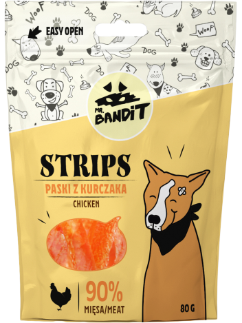 Mr. Bandit Strips Paski z kurczaka 80g