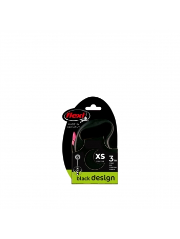 Flexi Black Design XS 3m linka