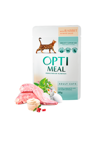 Optimeal Adult Cat Rabbit 85g