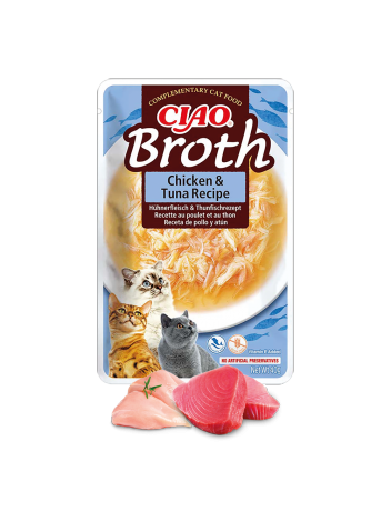 Inaba Ciao Broth Chicken with Tuna Recipe 40g
