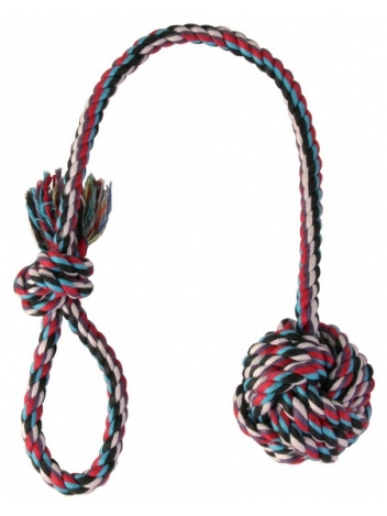 Sznur bawełniany z piłką 50cm