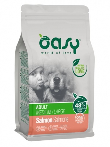 Oasy One Protein Adult M/L Salmon 12kg