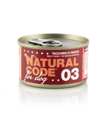 Natural Code DOG 03 Turkey and potatoes 90g