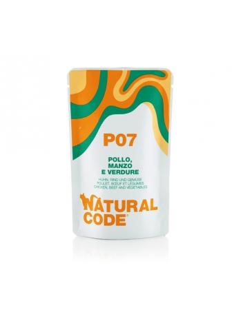 Natural Code Cat P07 Chicken, beef and vegetables saszetka 70g