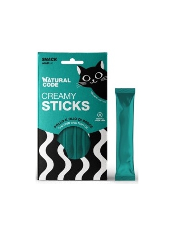 Natural Code Snack Creamy Sticks Chicken and fish oil 4x14g