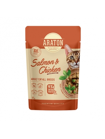 Araton Adult Cat Salmon and Chicken 85g