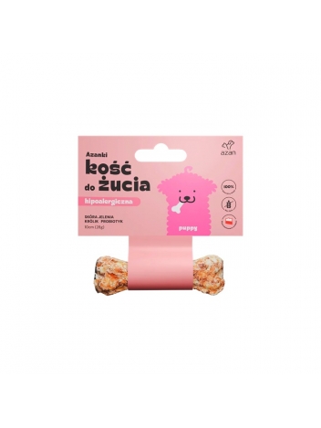 Azanki Kość do żucia Puppy hipoalergiczna 10cm