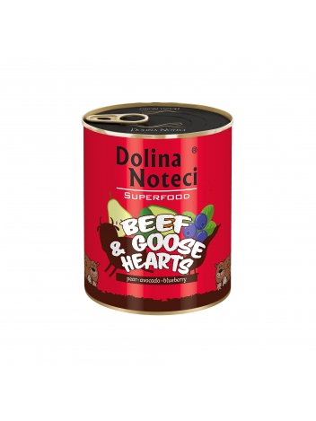 Dolina Noteci Superfood Wołowina i serca gęsi 800g