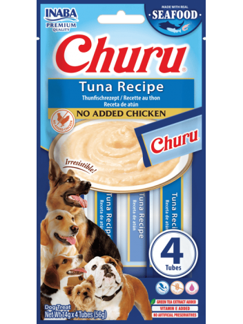 Inaba Dog Churu Tuna 4x14g