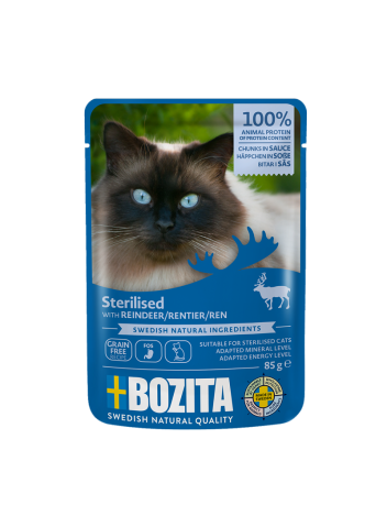 Bozita Sterilised kawałki w sosie z reniferem 85g