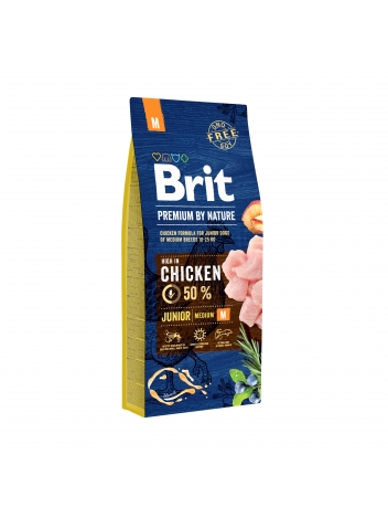 Brit Premium By Nature Junior M 15kg