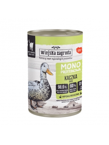 Wiejska Zagroda Mono Kaczka dla kota 400g