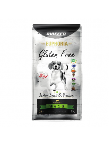 Euphoria Gluten Free Junior Small & Medium z jagnięciną 2kg
