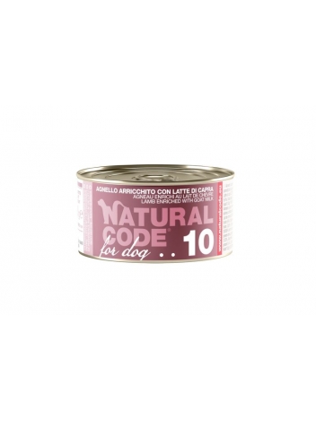 Natural Code DOG 10 Lamb enriched with goat milk 90g