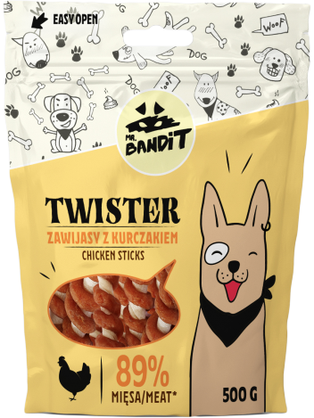 Mr. Bandit Twister Zawijasy z kurczakiem 500g