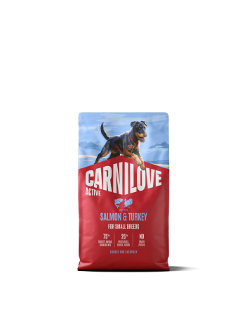 Carnilove Dog 4 kg Active Adult Small Breeds Salmon, Turkey