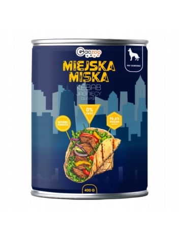 Gaczoo Miejska Miska dla psa Kebab jagnięcy 400g
