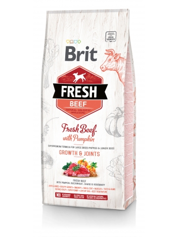 Brit Fresh Junior Large Breed Beef & Pumpkin - 12kg