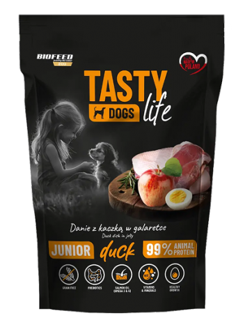 Tasty Dogs Life Junior Kaczka 500g