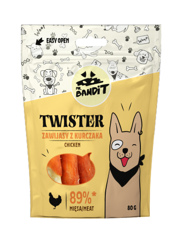 Mr. Bandit Twister Zawijasy z kurczakiem 80g