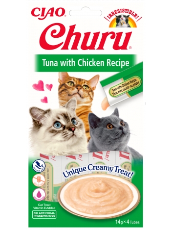 Churu Cat Tuna with Chicken Recipe 4x14g