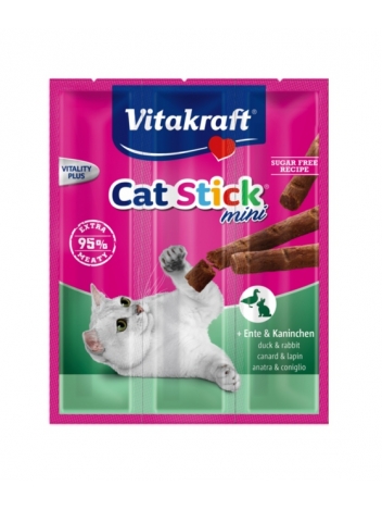 Vitakraft Cat-Stick Mini - kaczka i królik