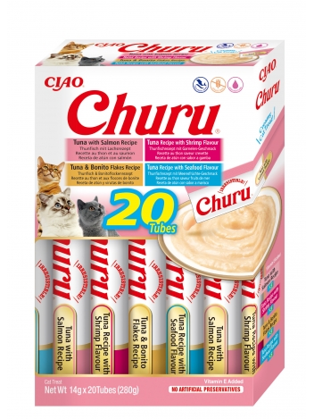 Inaba Cat Churu Varietes Seafood 20x14g