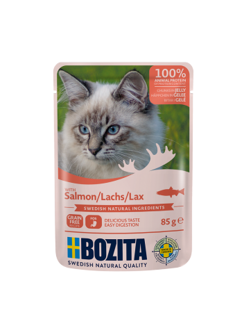 Bozita kawałki w galaretce z łososiem 85g