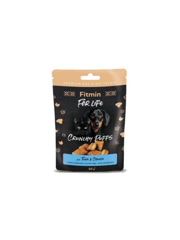 Fitmin For Life Dog & Cat Crunchy Puffs Tuna & cheese 50g