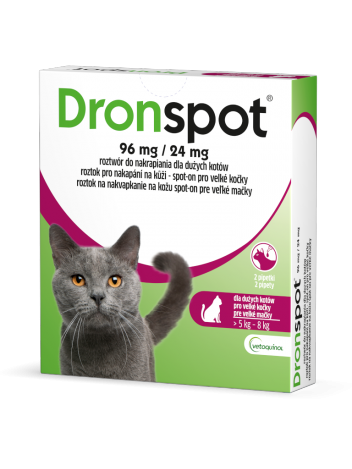 Dronspot 96mg (krople dla kotów od 5 do 8kg)