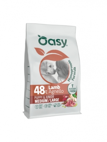 Oasy Mono 2kg PUP M/L Jagnięcina