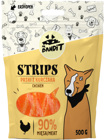 Mr. Bandit Strips Paski z kurczaka 500g