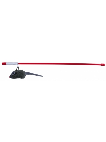 Wędka z myszką na gumce - 47 cm