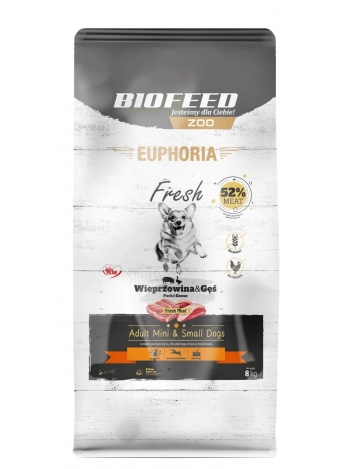 Euphoria Fresh Adult XS/S Wieprzowina i gęś 8kg