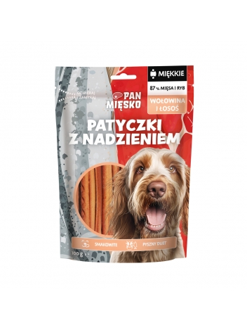 Pan Mięsko miękkie Patyczki z nadzieniem Wołowina łosoś 100g