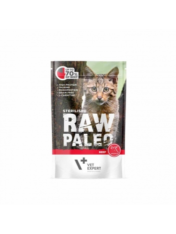 Raw Paleo Cat Sterilised Beef 100g