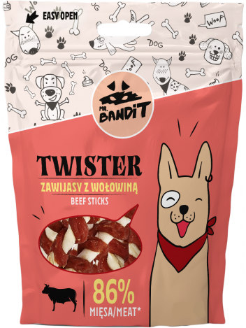 Mr. Bandit Twister Zawijasy z wołowiną 500g