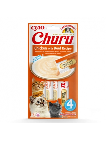 Churu Cat Chicken wit Beef 4x14g