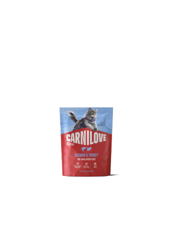 Carnilove Cat 400g Active Adult Large Breed Salmon, Turkey