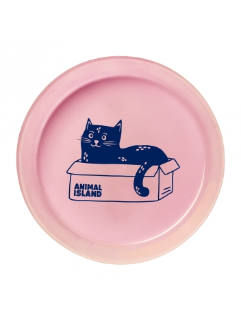 Animal Island różowy talerzyk dla kota 17cm