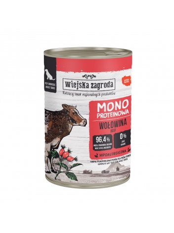 Wiejska Zagroda Mono Wołowina dla psa 400g