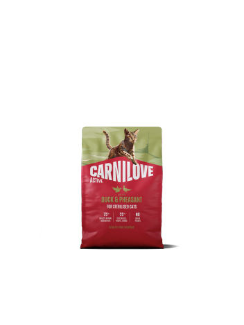 Carnilove Cat 2kg Active Adult Sterylised Duck, Pheasant
