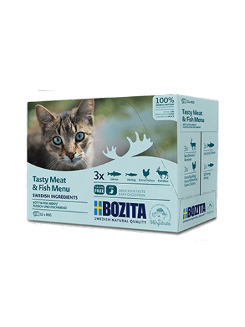 Bozita Saszetki z mięsem i rybą Multibox 12x85g