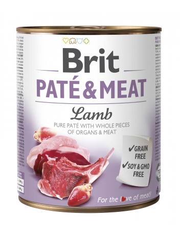 Brit Pate & Meat Lamb 800g