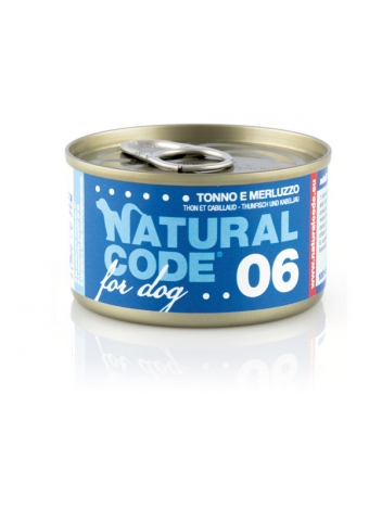 Natural Code DOG 06 Tuna and codfish 90g