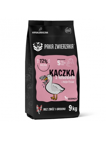 Paka Zwierzaka Puppy Kaczka z łososiem 9kg