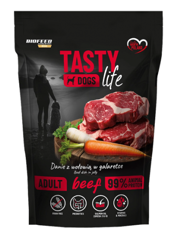 Tasty Dogs Life Wołowina 500g