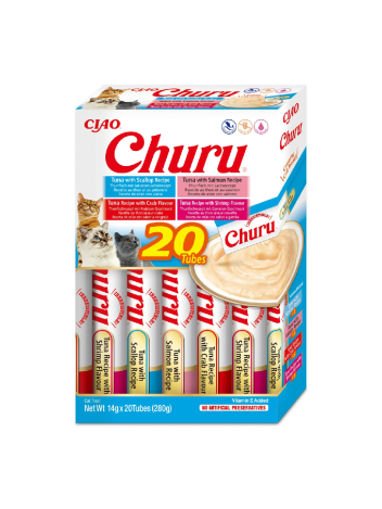 Inaba Cat Churu Varietes Tuna Seafood 20x14g