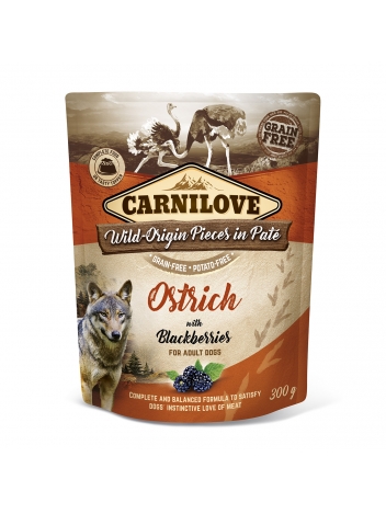 Carnilove Dog Ostrich & Black Berries 300g