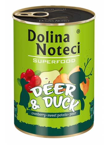 Dolina Noteci Superfood Jeleń i kaczka 400 g